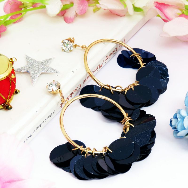 oussum Plastic Round Disc Flower Dangle Earrings For Womens oussum Plastic Round Disc Flower Dangle Earrings For Womens