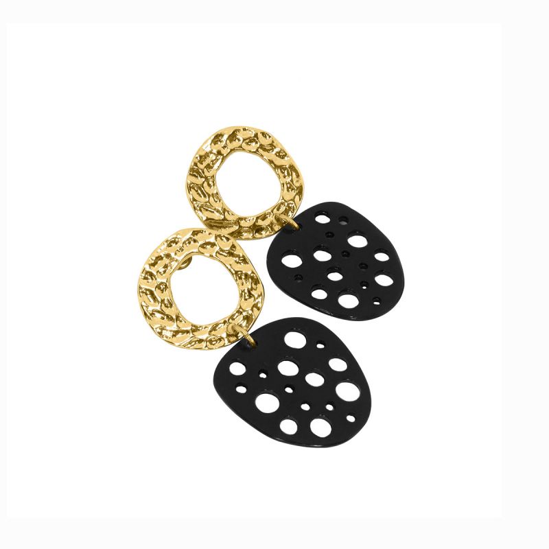 Oussum Round Hammered Dangle Fashion Earrings For Womens