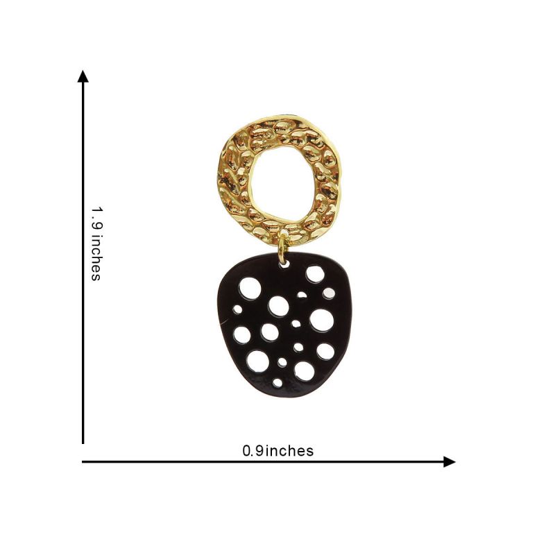 Oussum Round Hammered Dangle Fashion Earrings For Womens