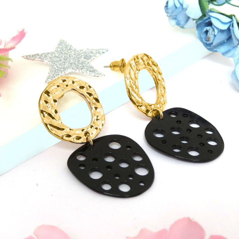 oussum Round Hammered Dangle Fashion Earrings For Womens oussum Round Hammered Dangle Fashion Earrings For Womens