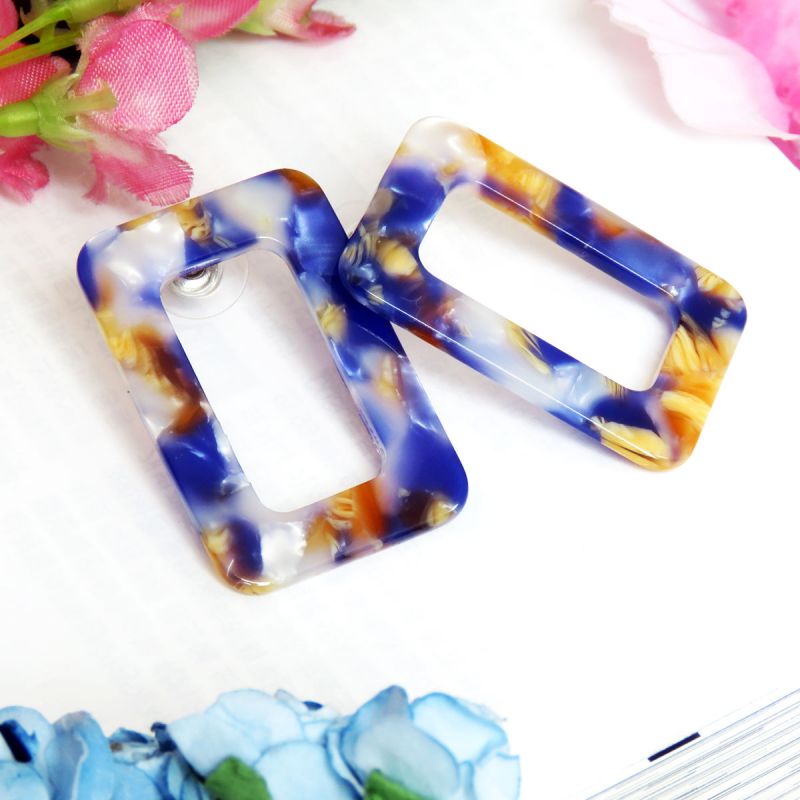 oussum Stunning Turtoise Shell Square Resin Fashion Earrings For Womens oussum Stunning Turtoise Shell Square Resin Fashion Earrings For Womens