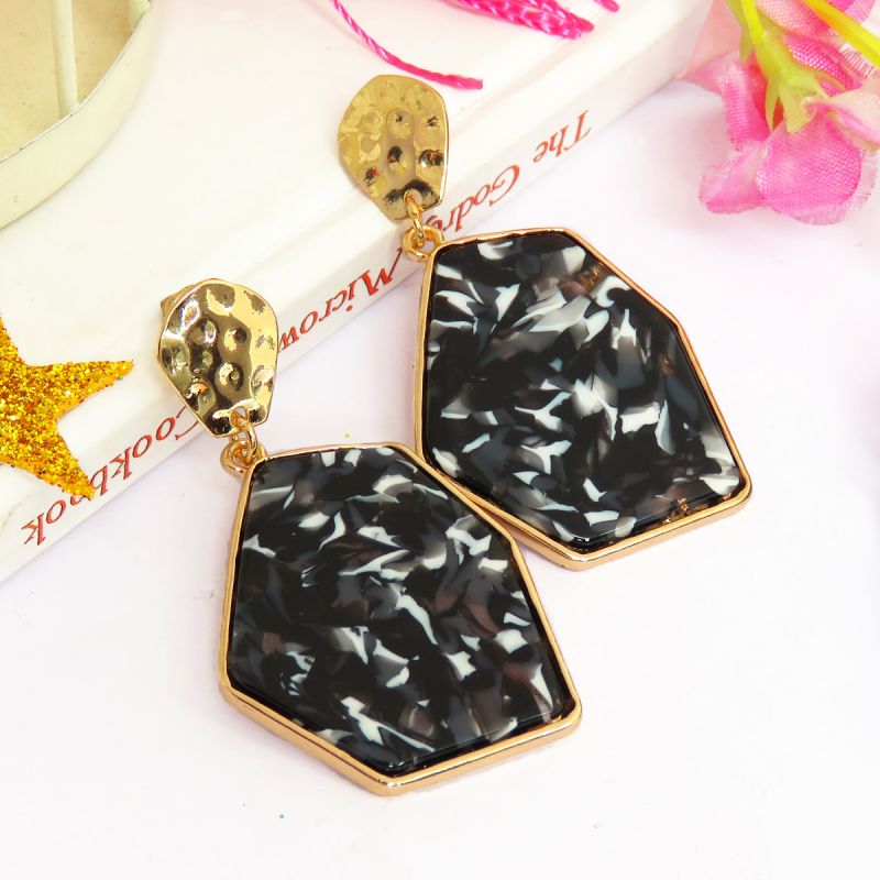 oussum Turtoise Shell Geometric Resin Earrings For Womens oussum Turtoise Shell Geometric Resin Earrings For Womens