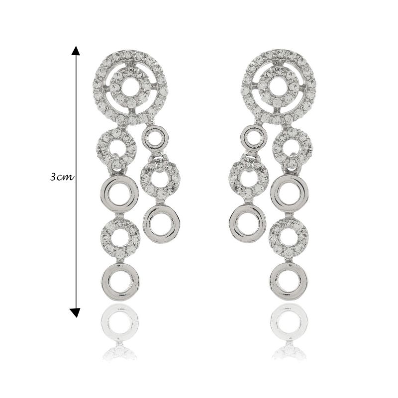 Oussum Women’s CZ Diamond Black Plated Necklace Set For Christmas