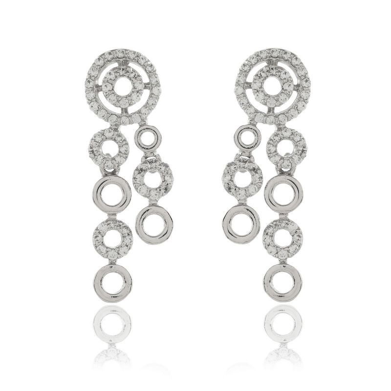 Oussum Women’s CZ Diamond Black Plated Necklace Set For Christmas