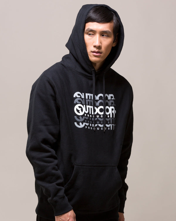 Outdoor Products Repeated Logo Hoodie