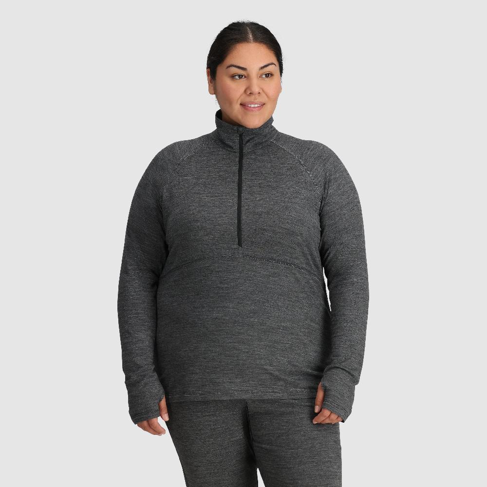 outdoor research Women's Alpine Onset Merino 150 Half Zip-Plus