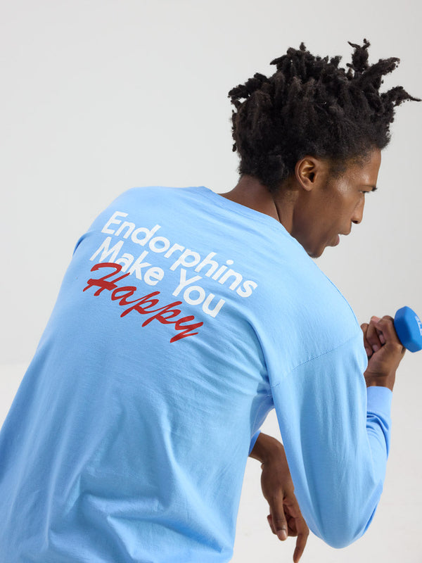 Outdoor Voices Endorphins Make You Happy Graphic Longsleeve Sky