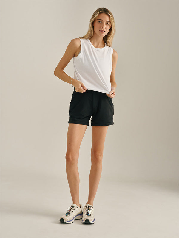 Outdoor Voices Everyday Cropped Tank Brilliant White