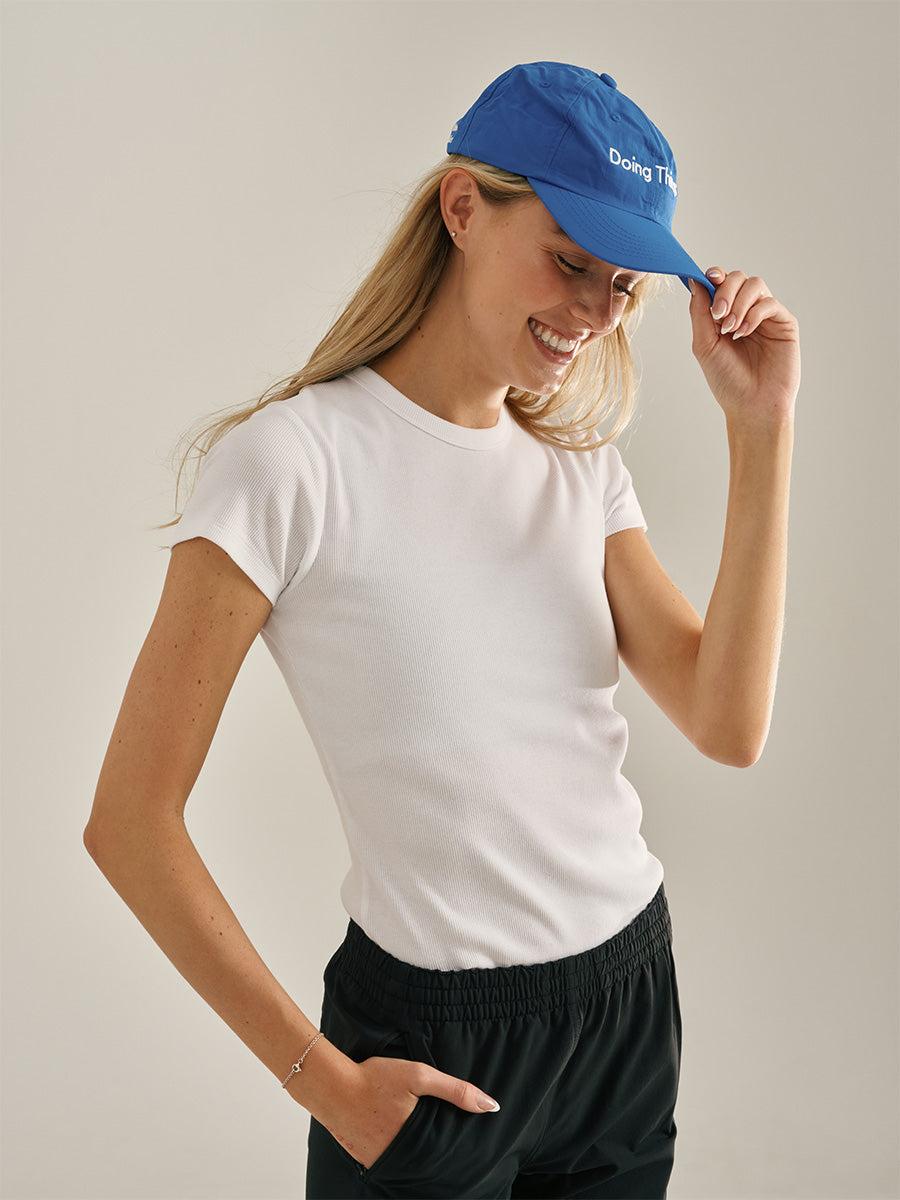 outdoor voices Everyday Rib Baby Tee Brilliant White