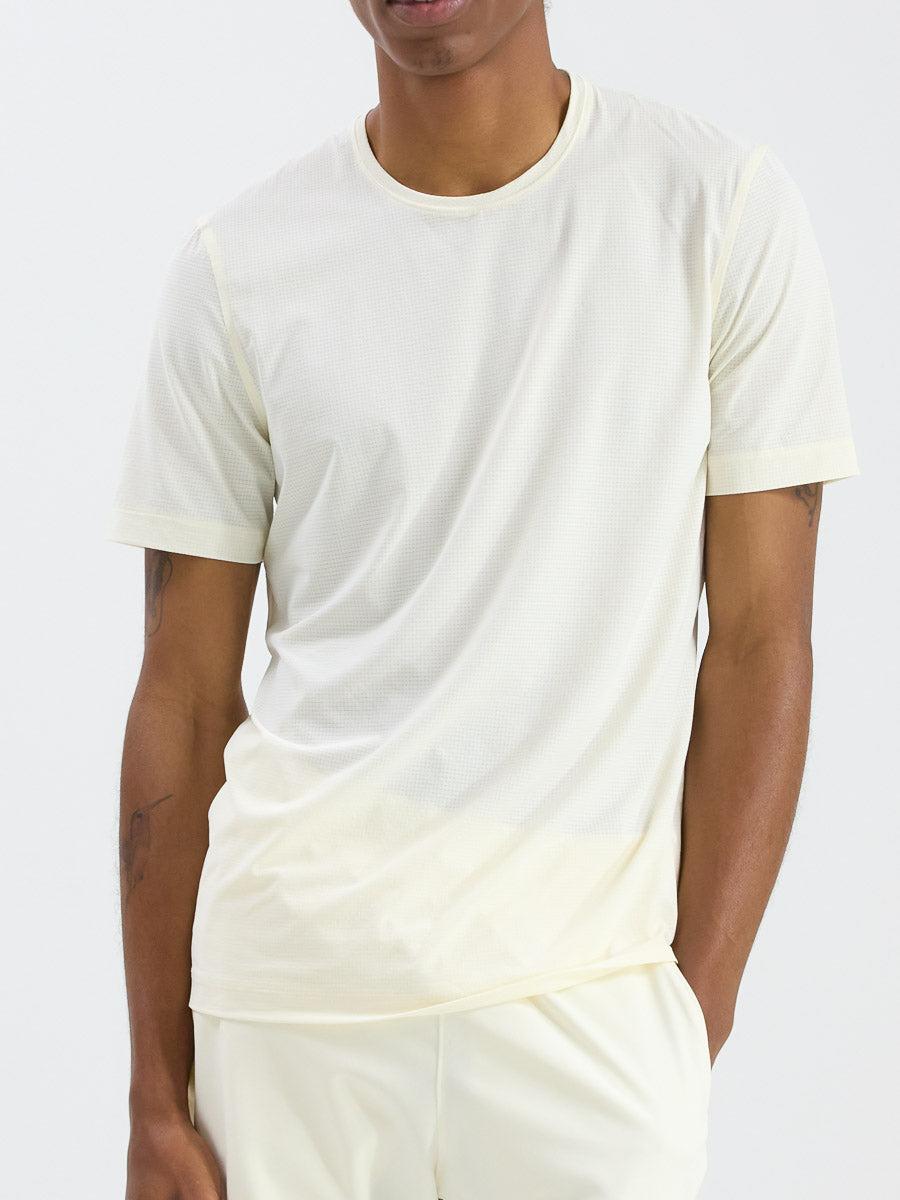 outdoor voices GridTek Breezy Shortsleeve Milk Stone