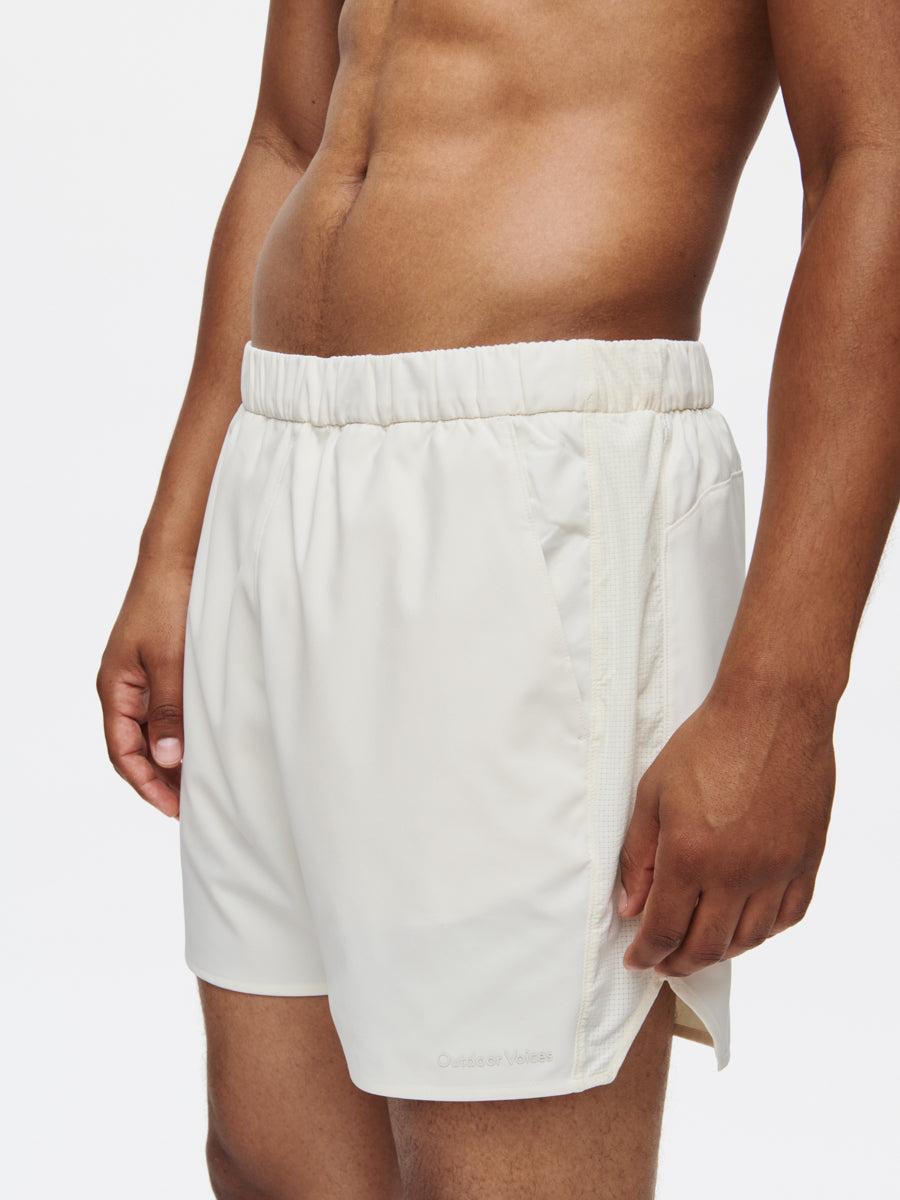 outdoor voices High Stride 5" Short with Pockets Milk Stone