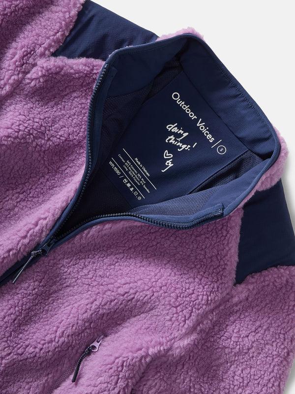 Outdoor Voices Candy Fleece Jacket Orchid Multi