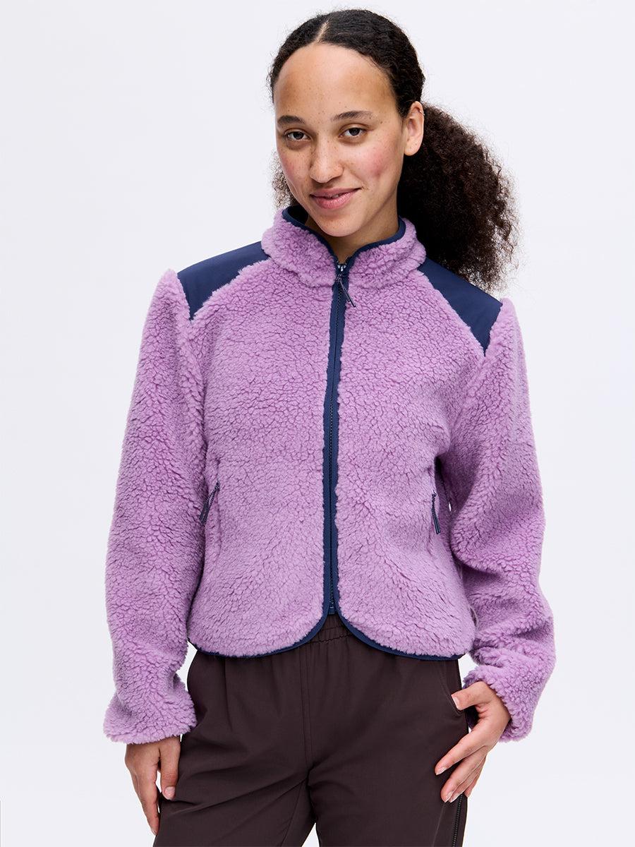 outdoor voices Candy Fleece Jacket Orchid Multi