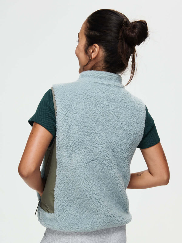 Outdoor Voices Candy Fleece Vest Steel Multi