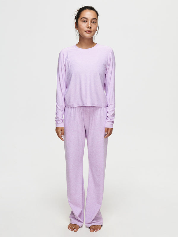 Outdoor Voices CloudKnit Boxy Longsleeve Orchid