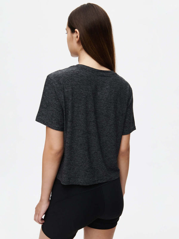 Outdoor Voices CloudKnit Boxy Shortsleeve Charcoal