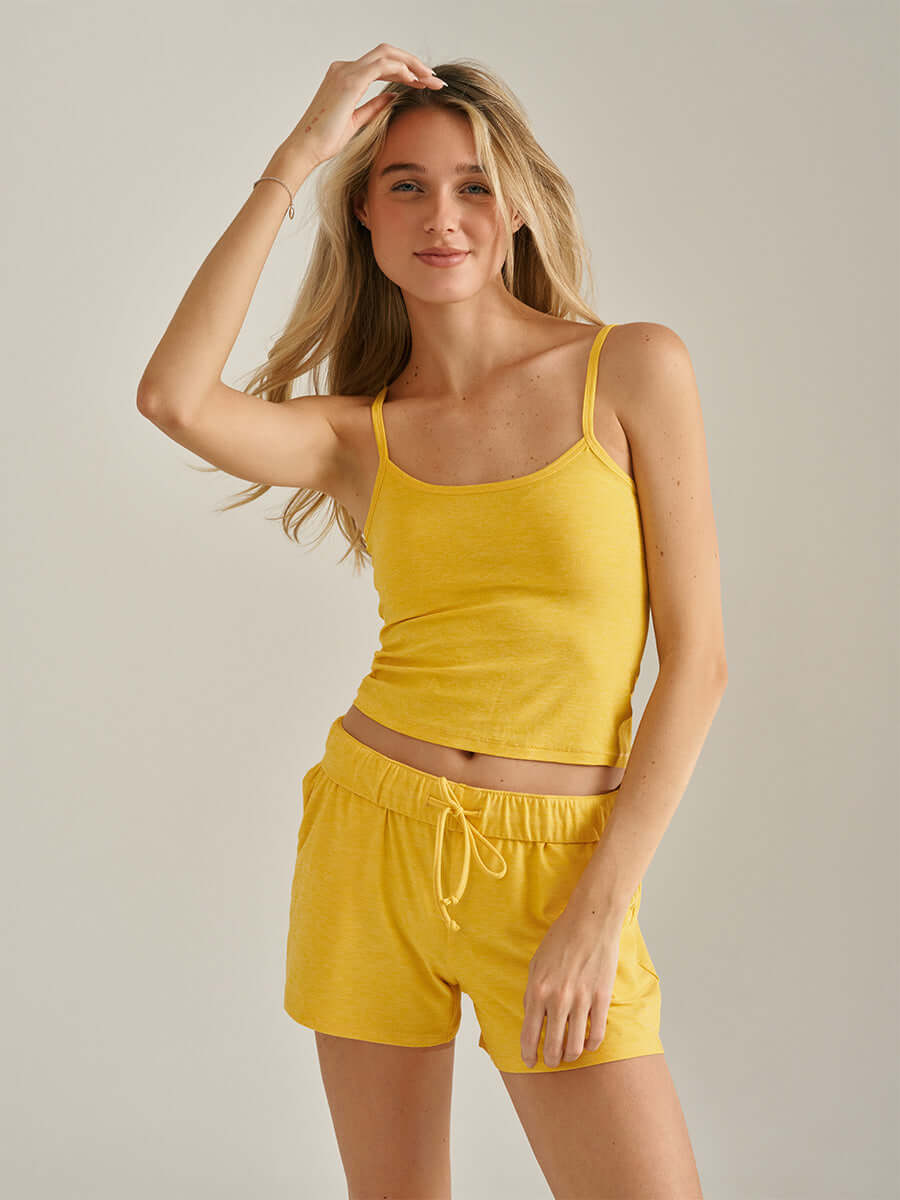 outdoor voices CloudKnit Cami Lemon Water