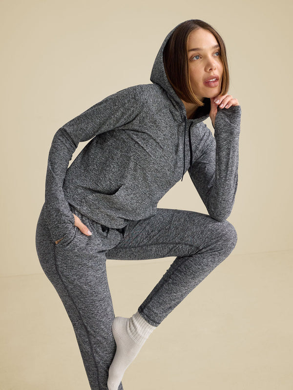 Outdoor Voices CloudKnit Hoodie Heather Grey