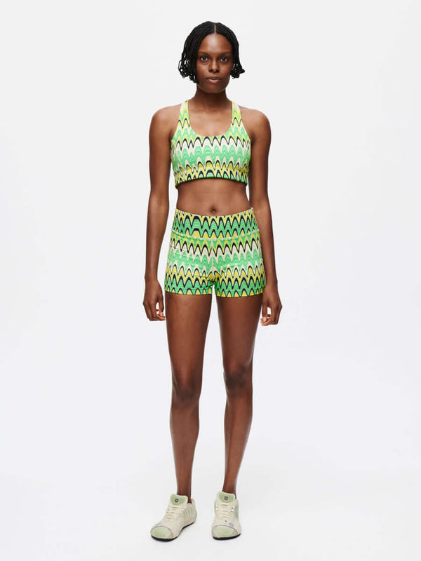 Outdoor Voices Doing Things Bra Joggy Green Helios