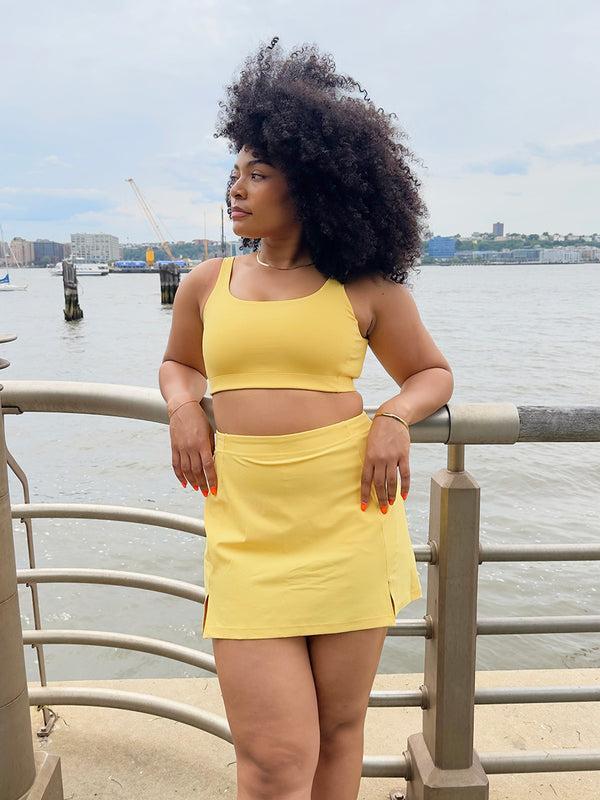 Outdoor Voices Double Time Bra Meyer Lemon