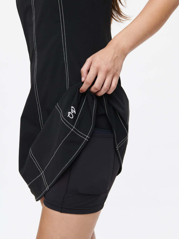 Outdoor Voices Energy Dress Black Multi