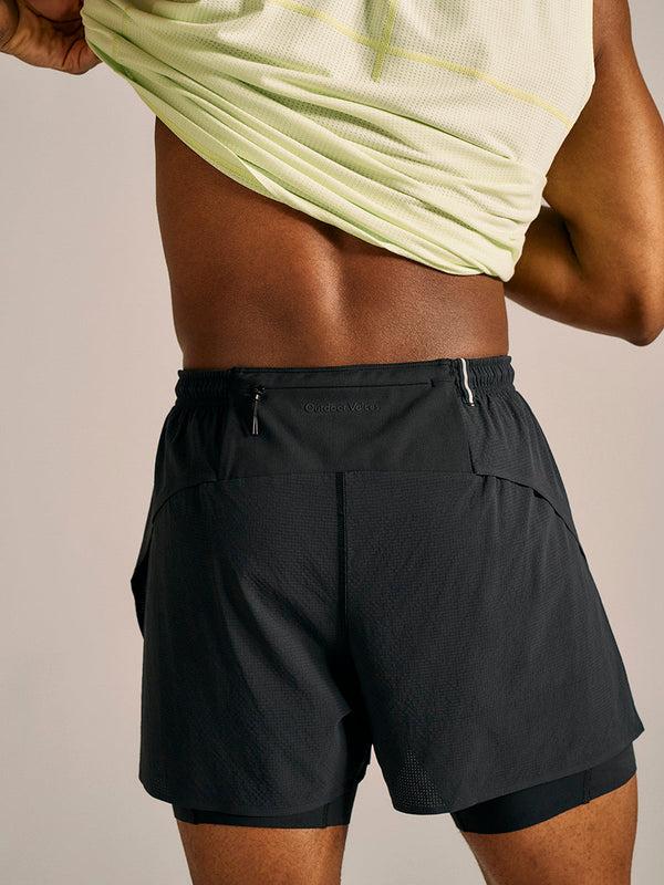 Outdoor Voices Jog 6" Short With Liner Black