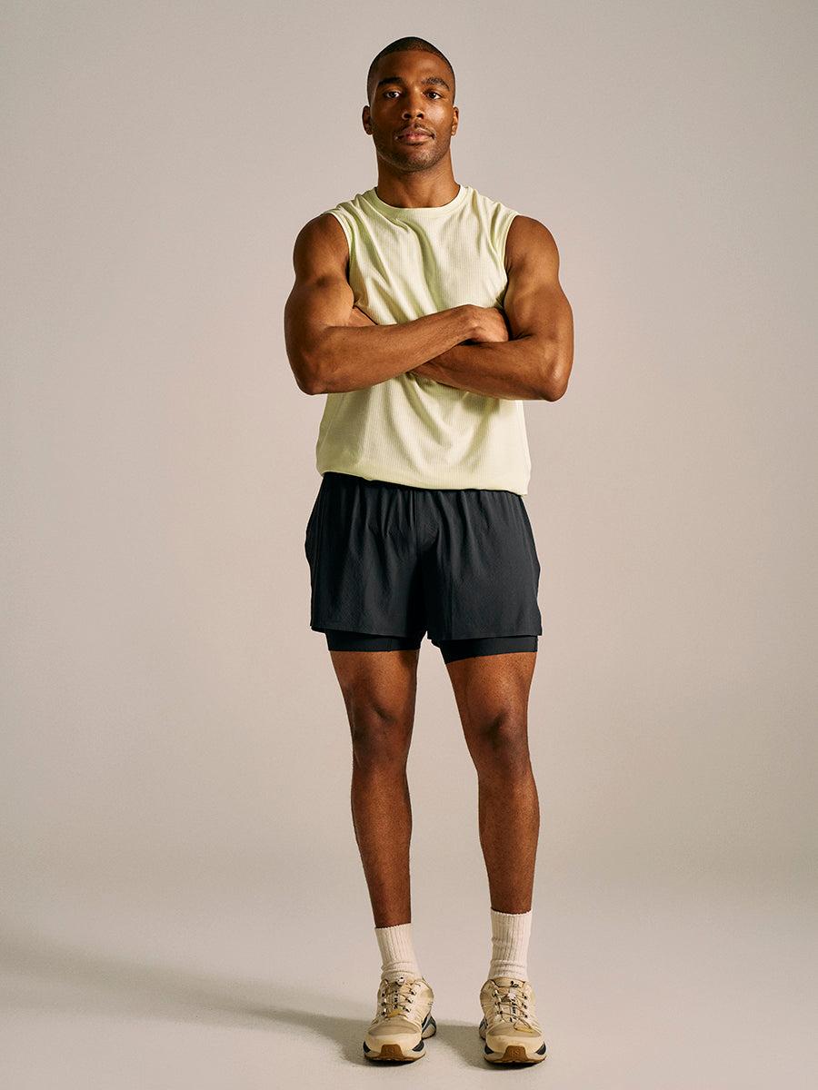 outdoor voices Jog 6" Short with Liner Black