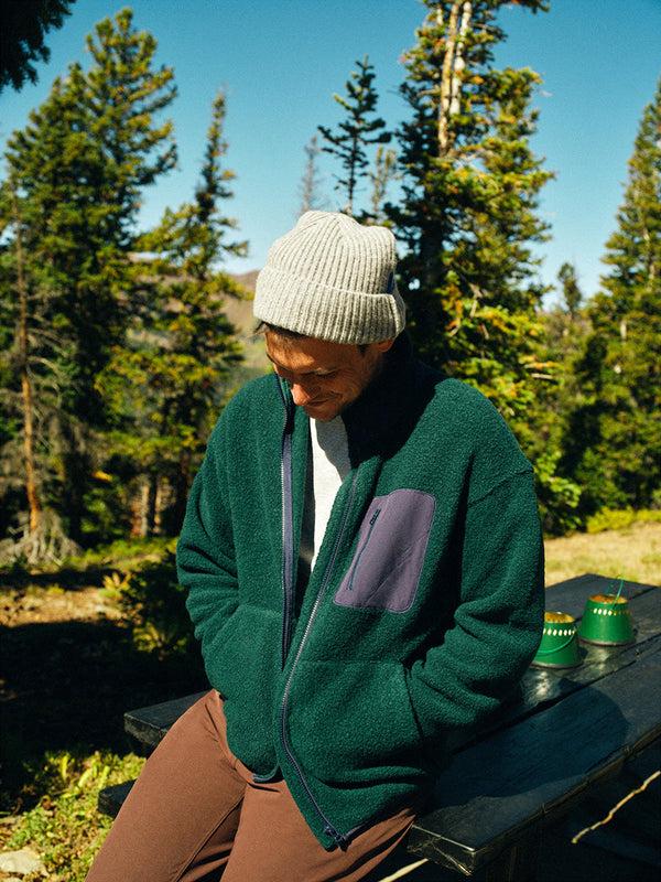 Outdoor Voices MegaFleece Full Zip Conifer/Navy