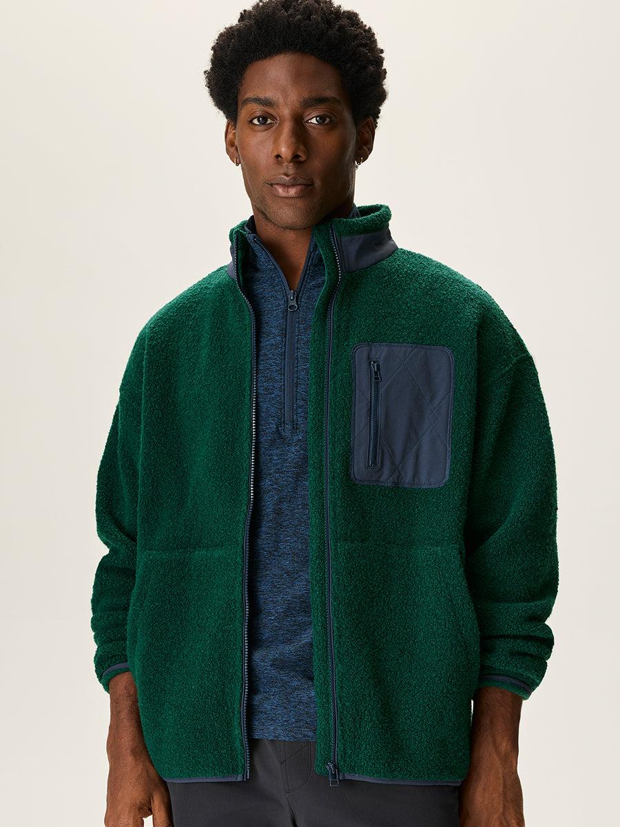 outdoor voices MegaFleece Full Zip Conifer/Navy