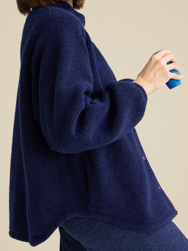 Outdoor Voices MegaFleece Snap Jacket Navy