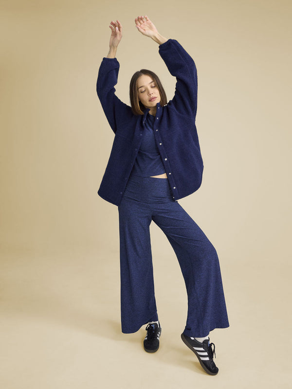 Outdoor Voices MegaFleece Snap Jacket Navy