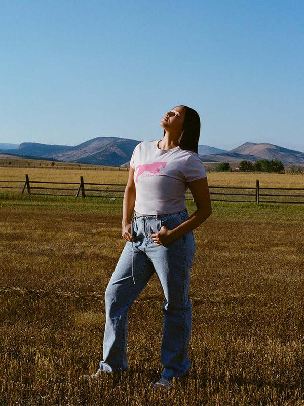 Outdoor Voices Mustang Tee Orchid Dust