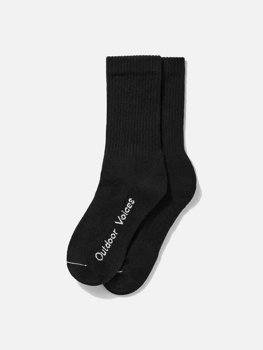 outdoor voices OV Solid Crew Sock Black