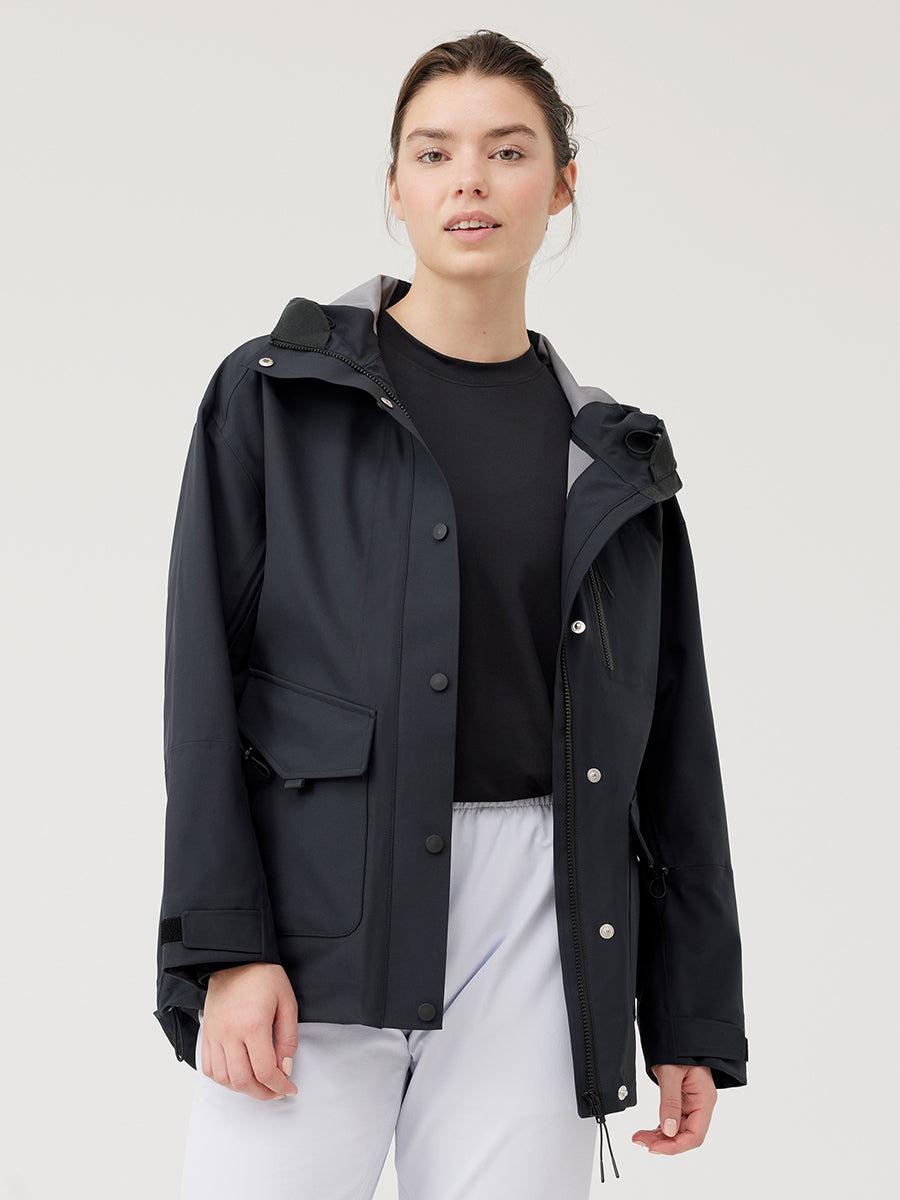 outdoor voices PrecipPoly Jacket Black