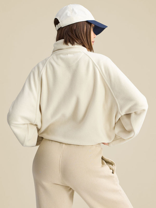 Outdoor Voices RecFleece Snap Jacket Eggshell