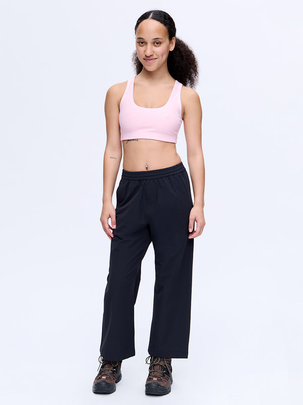 Outdoor Voices RecTrek Cropped Wide Leg Pant Black