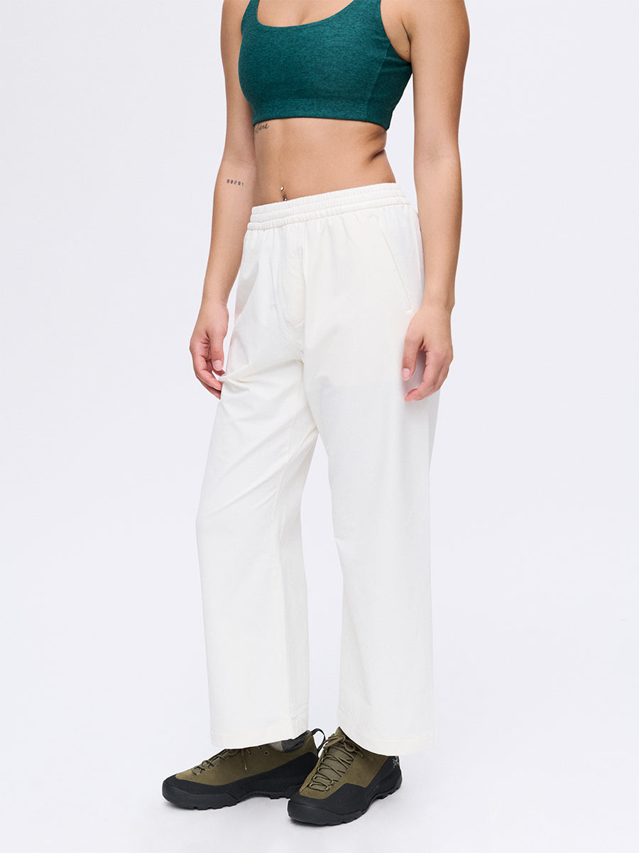 outdoor voices RecTrek Cropped Wide Leg Pant Bone