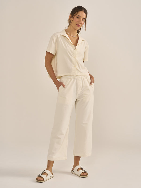 Outdoor Voices SolarCool Tourist Shirt Milk Stone