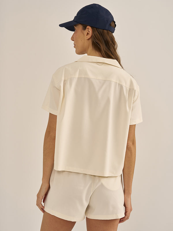 Outdoor Voices SolarCool Tourist Shirt Milk Stone