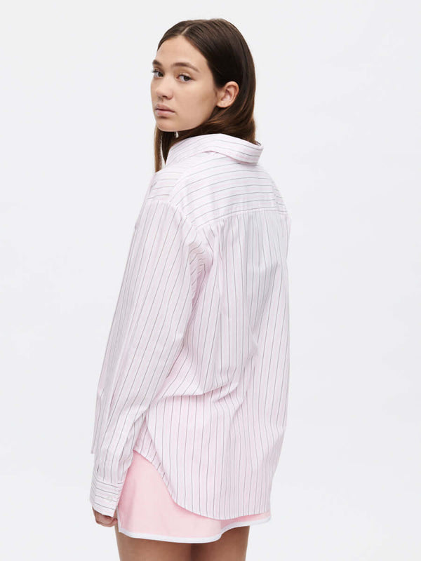 Outdoor Voices Striped Sun Shirt Guava
