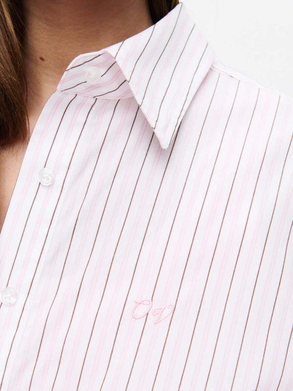 Outdoor Voices Striped Sun Shirt Guava