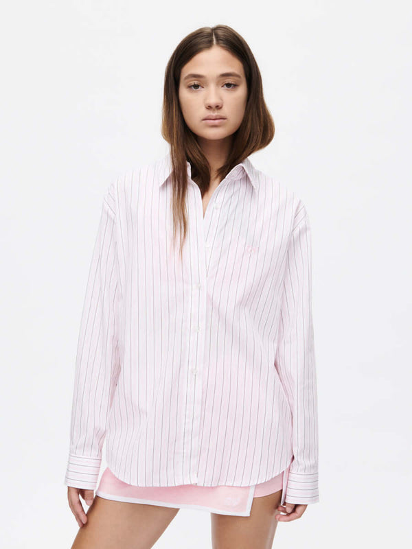Outdoor Voices Striped Sun Shirt Guava