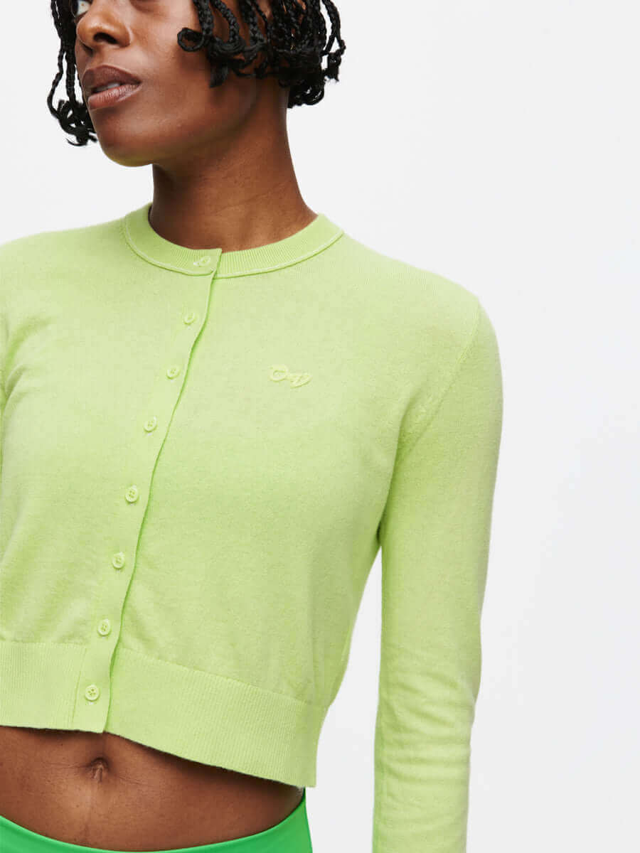 outdoor voices Sugar Cardigan Limon