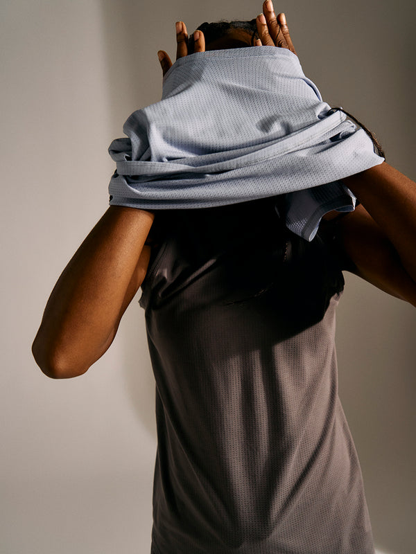 Outdoor Voices ThinkFast Mesh Muscle Tank Thunder