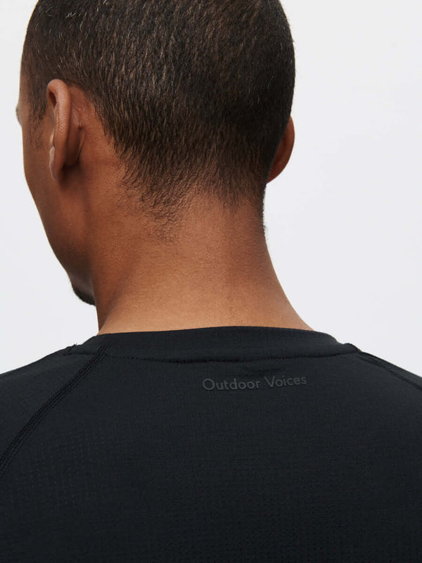 Outdoor Voices ThinkFast Mesh Shortsleeve Black