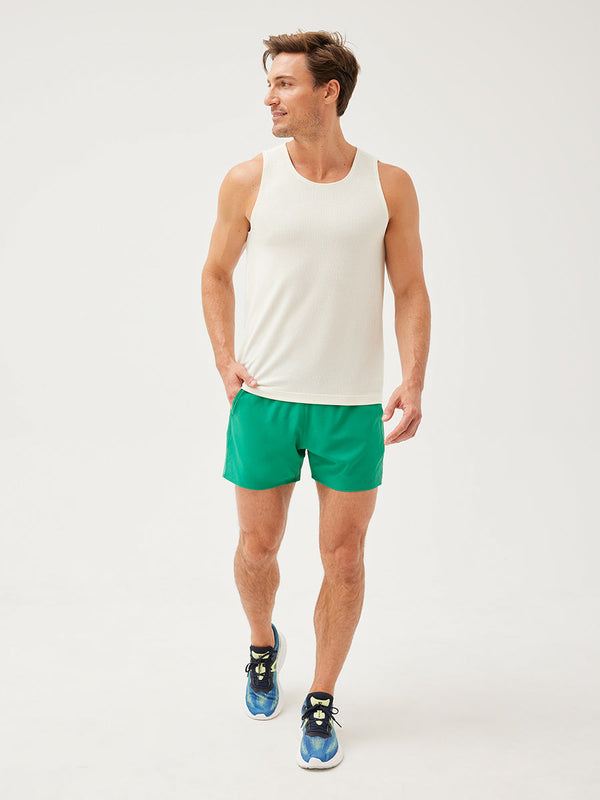 Outdoor Voices ThinkFast Mesh Tank Milk Stone