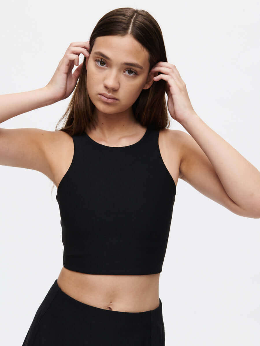 outdoor voices Venus Crop Top Black