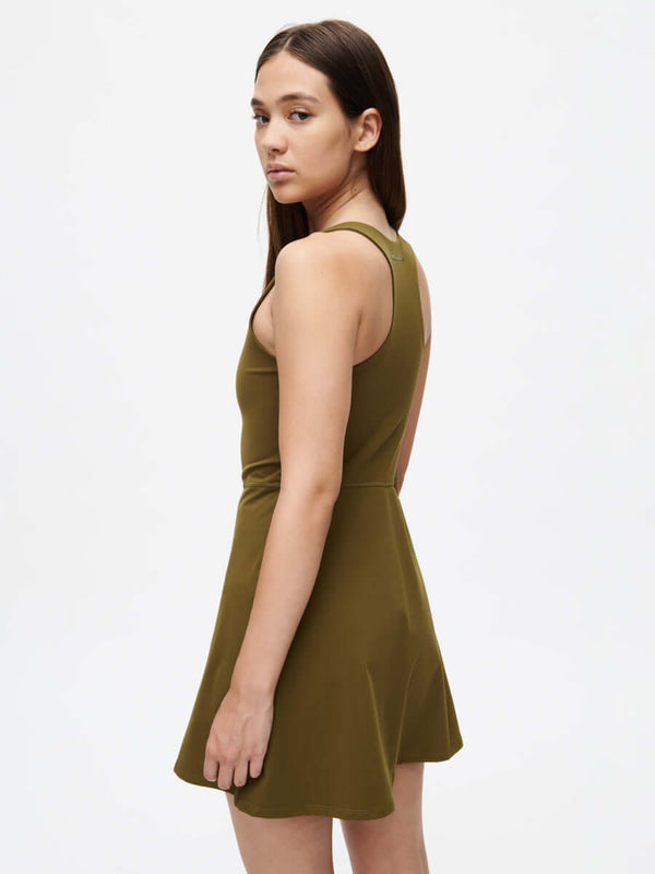 Outdoor Voices Volley Dress Dark Olive