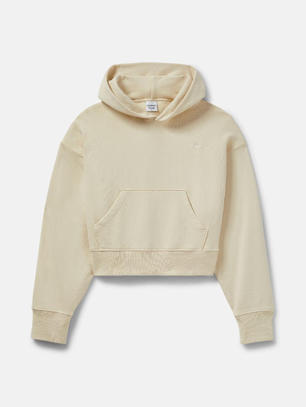 outdoor voices Pickup Organic Cropped Hoodie Canvas