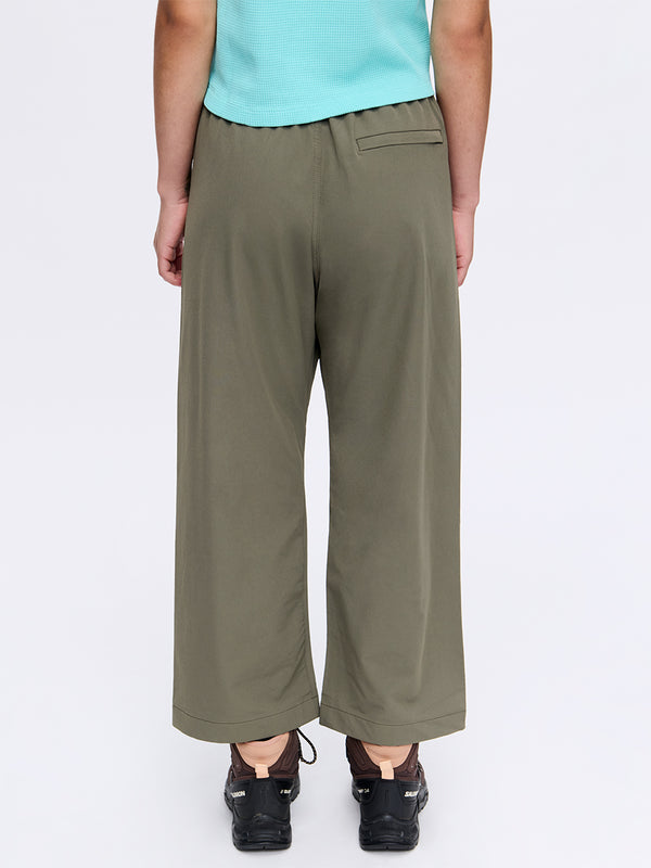 Outdoor Voices RecTrek Cropped Wide Leg Pant Tea Tree